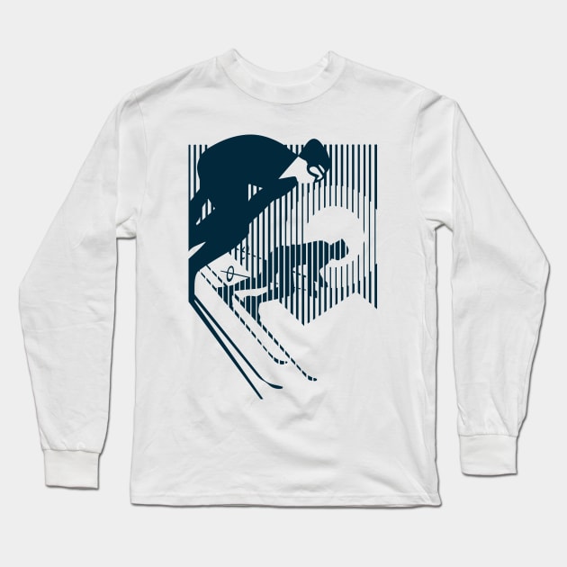 Alpine Skiing Long Sleeve T-Shirt by Digster